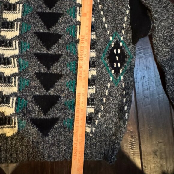 Urban Bandit Sweater L Large Blue White Coogi style Vintage 90s Y2K Crew Neck - Picture 7 of 10